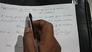 LS41- Application of HUP in beta decay