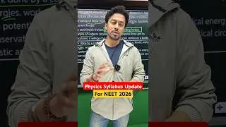 Physics Syllabus Update For NEET 2026 | Kshitiz Sir #neet2026 #ytshorts #kksir #neet #physics