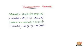 The list of transformation formulae