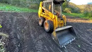Case 1840 Skid Steer Clearing Land