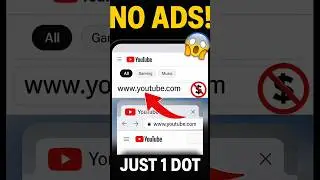  Skip YouTube Ads with This Simple URL Trick!|SmartTrick #shorts#SmartTricks#youtubetricks #noads