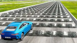 Cars vs Numerous Speed Bumps #3 &ndash; BeamNG.Drive