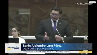 Asambleísta Lenín Lara - Sesión 058