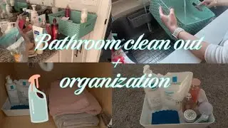 BATHROOM CLEAN + DECLUTTER (cleaning motivation) 