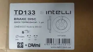 Передние тормозные диски Lacetti Dafmi Intelli TD133