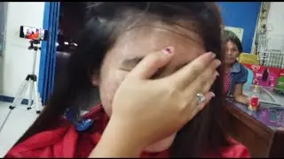 MEL POTONG RAMBUT BONDOL DI SALON ( Mel long to Pixie Haircut at Salon)
