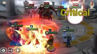 Summoners war fire Fairy King (Daphnis) in Arena Test Damage After Updated.
