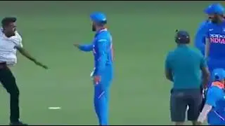 MS Dhoni Chased by a Fan on the Ground - Funny Comedy Clip - MS Dhoni Retirement