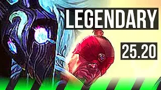 KINDRED vs LEE SIN (JGL) | 11 solo kills, 23/3/9, Legendary, 50k DMG | KR Diamond | 25.20