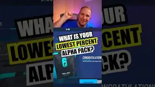 R6 Siege: Lowest percent you’ve rolled an Alpha pack? 