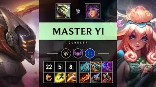 Master Yi Jungle vs Lillia: Triple Kill, Legendary - EUW Master Patch 14.17