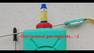 Őszi lemosó permetezés....