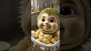 Durian Baby Feeding ASMR 🥄 | Funny Durian Fruit Baby Eating Sounds