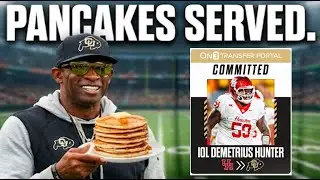 DEION SANDERS lands CENTER DEMETRIUS 