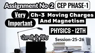 Ch-3 Moving Charges And Magnetism (PHYSICS-12th) 