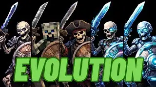 SKELETON BANGING SHIELD MEME EVOLUTION