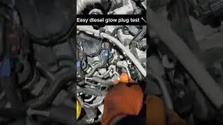 Quick diesel glow plug test using a test light #diesel #mechanic #automobile #youtubeshorts #viral