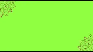 Green screen mandala vector / background effect / video effect