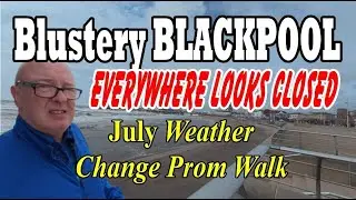 Central to South Pier BLACKPOOL - Windy Prom Walk