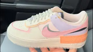 Nike Air Force 1 Shadow Sail Pink Glaze Orange Chalk Womens Shoes