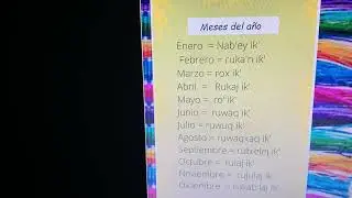 Los meses del año en kaqchikel