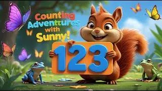 Counting Adventures with Sunny the Squirrel | Fun Kids' Number Song | Learn to Count 1-12