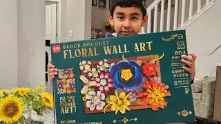Building floral bouquet wall art - part 1