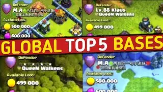 Global No.1 Player Bases with Links | Top 5 New Th13 Anti 2 star Bases coc