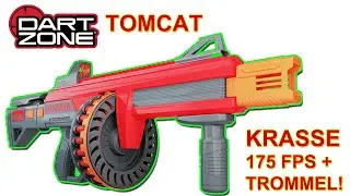Dart Zone Max Tomcat - Nerf Tommygun! | Unboxing, Review und Schusstest | Deutsch