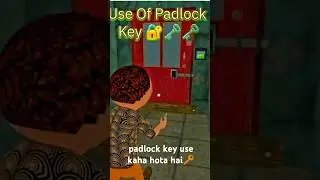 How to use padlock key🔑🔐in gulli bulli and granny #granny #gullibulli #gaming #playstation #games