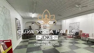 Yoga room at The Jenks Building in Cuyahoga Falls Ohio