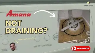 Amana Dishwasher Water Won't Drain? DON'T Call Repair! (Save $200)