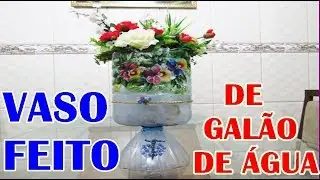 VASO FEITO DE GALÃO DE ÁGUA