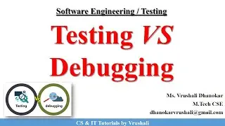 SE 51 : Testing vs. Debugging | What&rsquo;s the Real Difference?  #softwaretesting