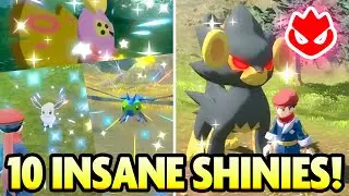 10 INSANE SHINIES and ALPHA SHINY LUXRAY in Pokemon Legends Arceus!