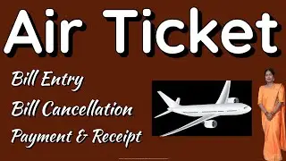 Air Ticket bill entry in Tally Prime