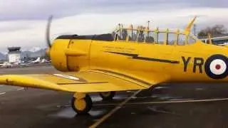 Canadian Museum of Flight Harvard Mark II P&W R1340 cold start