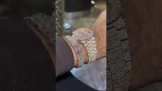 Patek on Ice 💎 + Diamond Bracelet Flex 🔥 | #watch #patekphilippe #diamonds