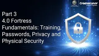 Part 3 - 4.0 Fortress Fundamentals - Training, Passwords, Privacy and Physical Security