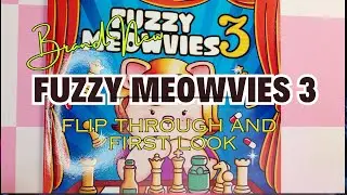 Fuzzy Meowvies 3 Coloring Book Flip Through - The Latest Movie & TV lovers colouring Book is Here!!