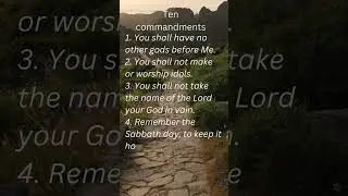 Ten commandments|    #bibleverse #tencommandments
