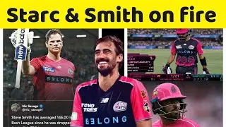 Mitchell Starc and Stive Smith on fire in BBL || cricket news ||