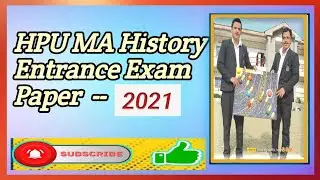 hpu m.a history Entrance paper 2021। previous year m.a history entrance exam 2021।