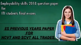 Employability Skills Question paper 2018 ITI