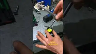 Repair of a stripped thread on an aluminum cylinder block #shorts