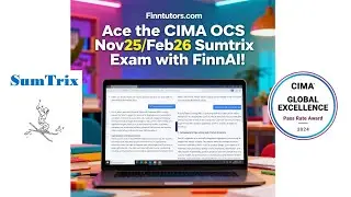 Сдайте экзамен CIMA OCS Sumtrix в ноябре 2025 года с FinnAI &mdash; умная подготовка начинается здесь