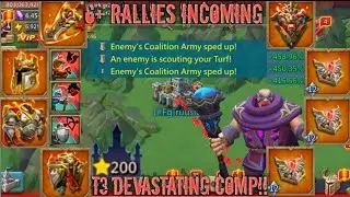lords mobile: EMPEROR T3 RALLY TRAP DESTROYS 1900% RALLY SQUAD! MIXED RALLIES DESTROYED! PARDON?!?