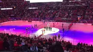 Florida Panthers vs Tampa Bay Lightning (5-4) BB&T Center. USA National Anthem 2017-10-07