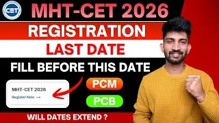 Mhtcet 2026 Registration process Last Date | mht cet registration 2026