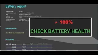 How to check laptop battery health | How to Check Laptop Battery Health for Peak Performance